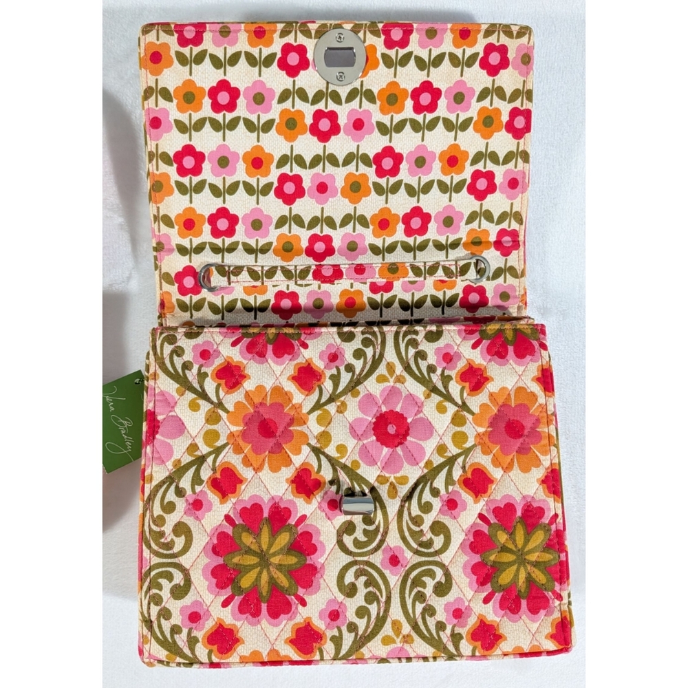 2010 Vera Bradley Julia Folkloric Quilted Crossbody Handbag - Picture 5 of 16